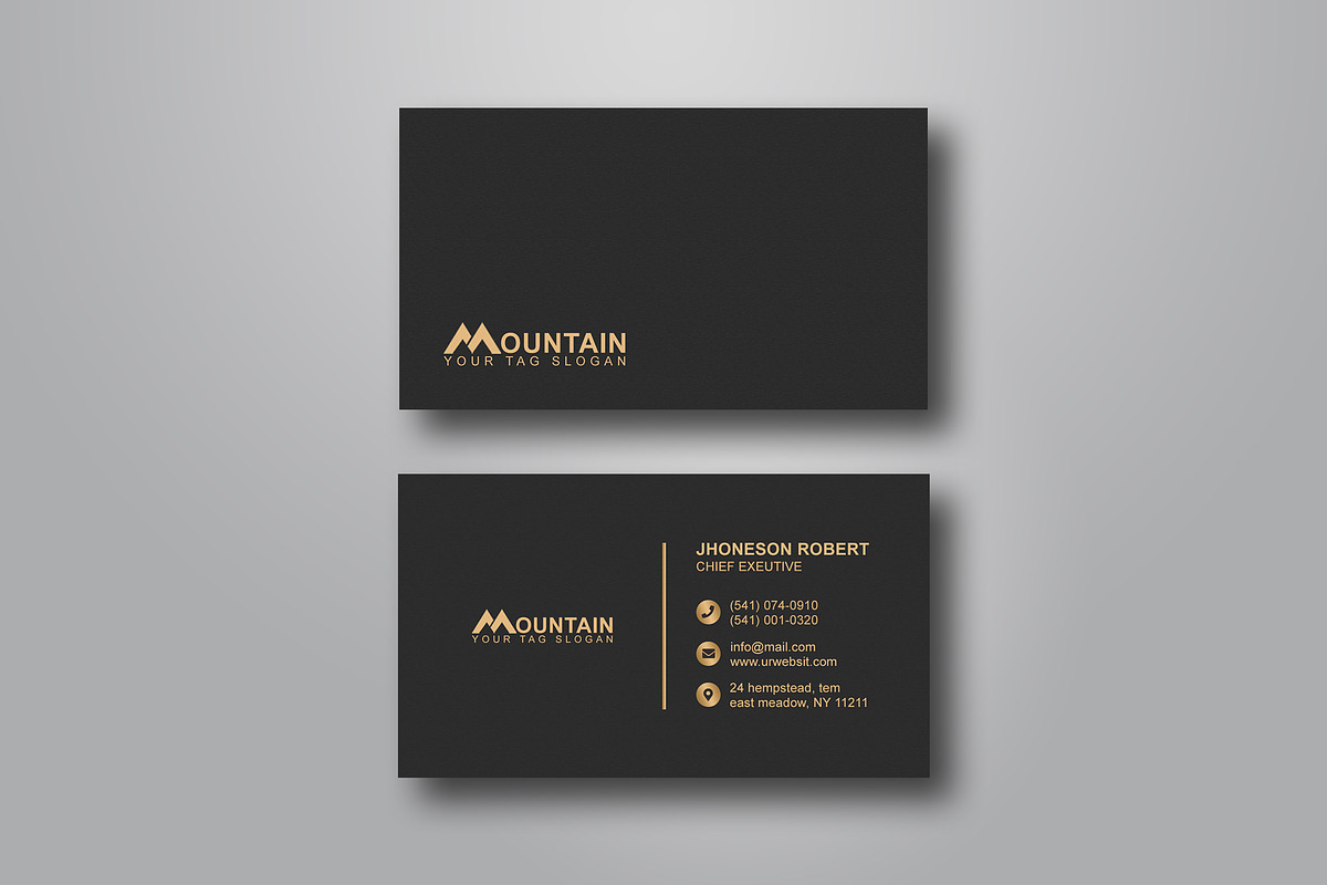 Golden Business Card, a Business Card Template by Helal Shop (Photo 3 of 3)