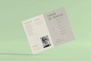 White Minimal Funeral Program, a Brochure Template by Neermana (Thumbnail 3 of 4)