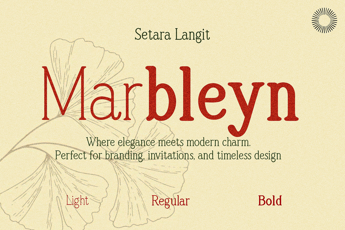 Marbleyn - Handmade Serif, a Handwritten Font by Setara Langit CreativeStd (Photo 1 of 13)