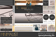 Minimalist Website/Blog Kit, a Websites & App Template by Coral Antler (Thumbnail 1 of 2)