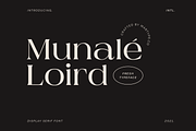 Munale Loird - Modern Display Serif, a Serif Font by Martype Co (Thumbnail 1 of 10)