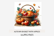 Autumn Basket Clipart Bundle, a Seasonal Illustration by Tanya Kart (Thumbnail 4 of 5)