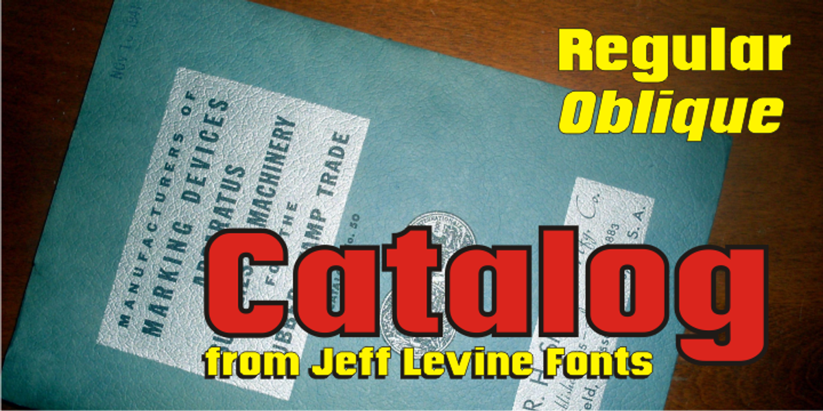 Catalog JNL, a Sans Serif Font by Jeff Levine Fonts