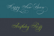 Peaches, a Script Font by Alcode (Thumbnail 5 of 6)
