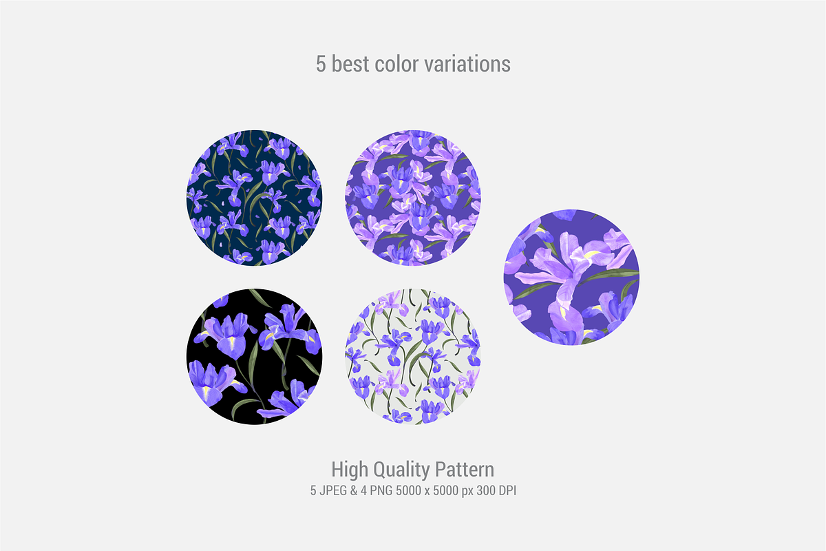 Iris Pattern, a Pattern Graphic by Madebyia (Photo 2 of 7)