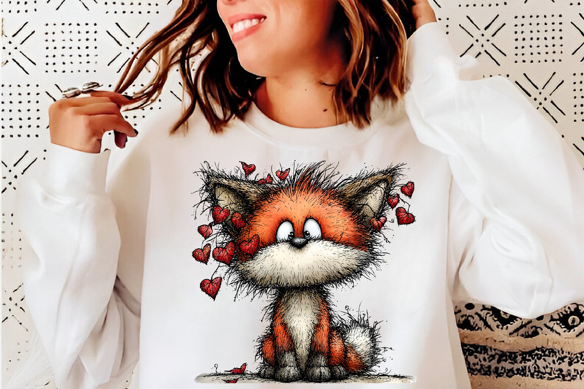 Woodland Valentine Portraits Clipart, an Illustration by SinaCreation (Photo 9 of 11)