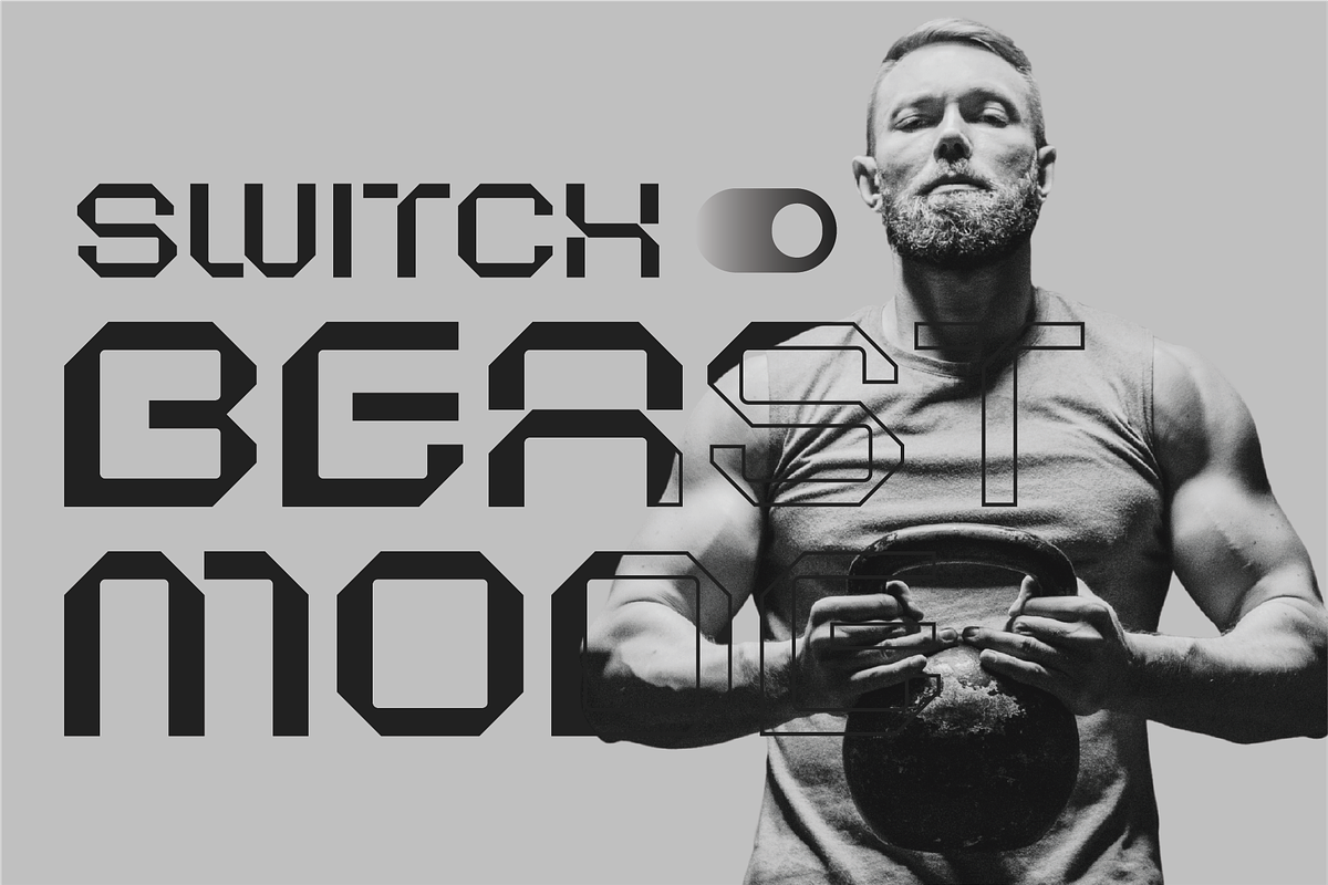 Oryn Bold Geometric Tech Font, a Sans Serif Font by Ebad Designs (Photo 6 of 9)