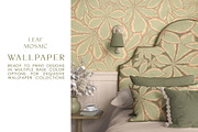 Silk Scarf Leaf Mosaic, a Pattern Graphic by Natalia0307 (Thumbnail 4 of 9)