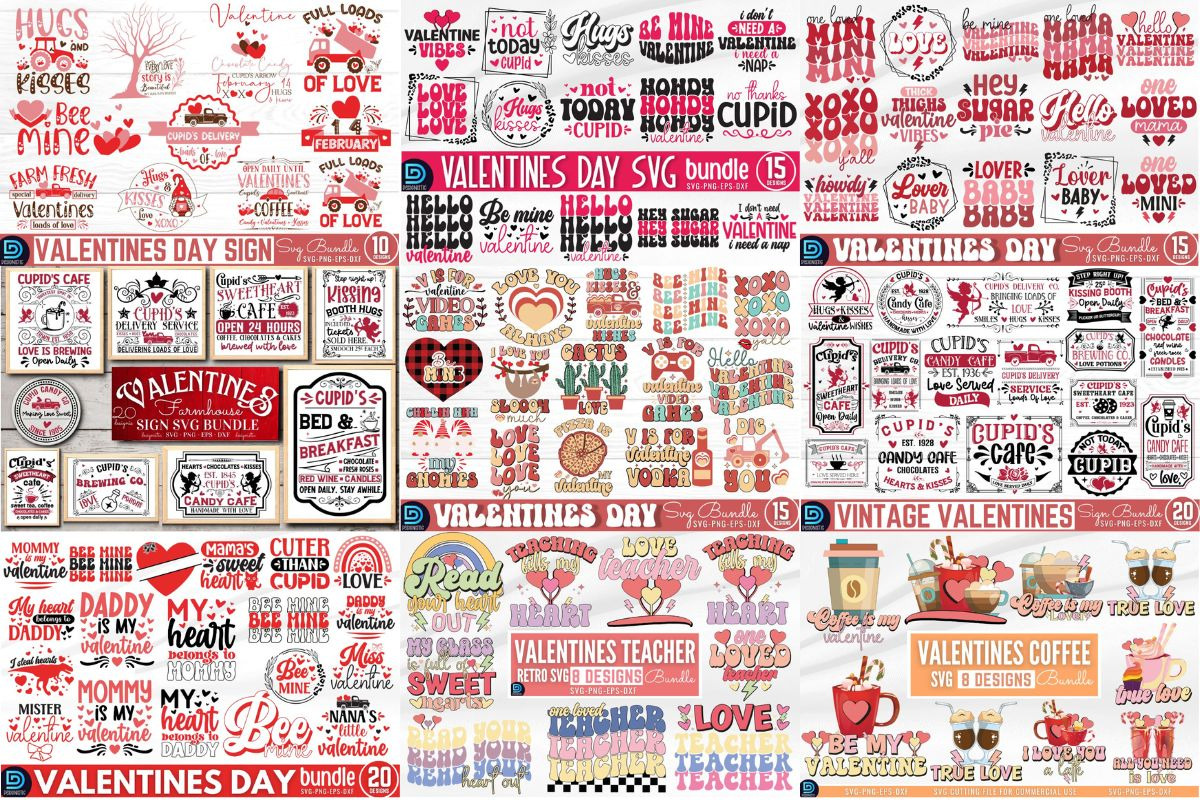 Mega Valentines Day SVG Bundle