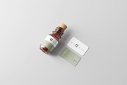 Amber Glass Bottle With Cork Mockup, a Cups & Container Mockup by pmvch (Thumbnail 6 of 10)