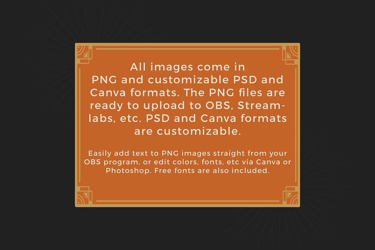 Streaming: Art Deco Mystic, a Social Media Template by Liseno Designs (Photo 7 of 7)