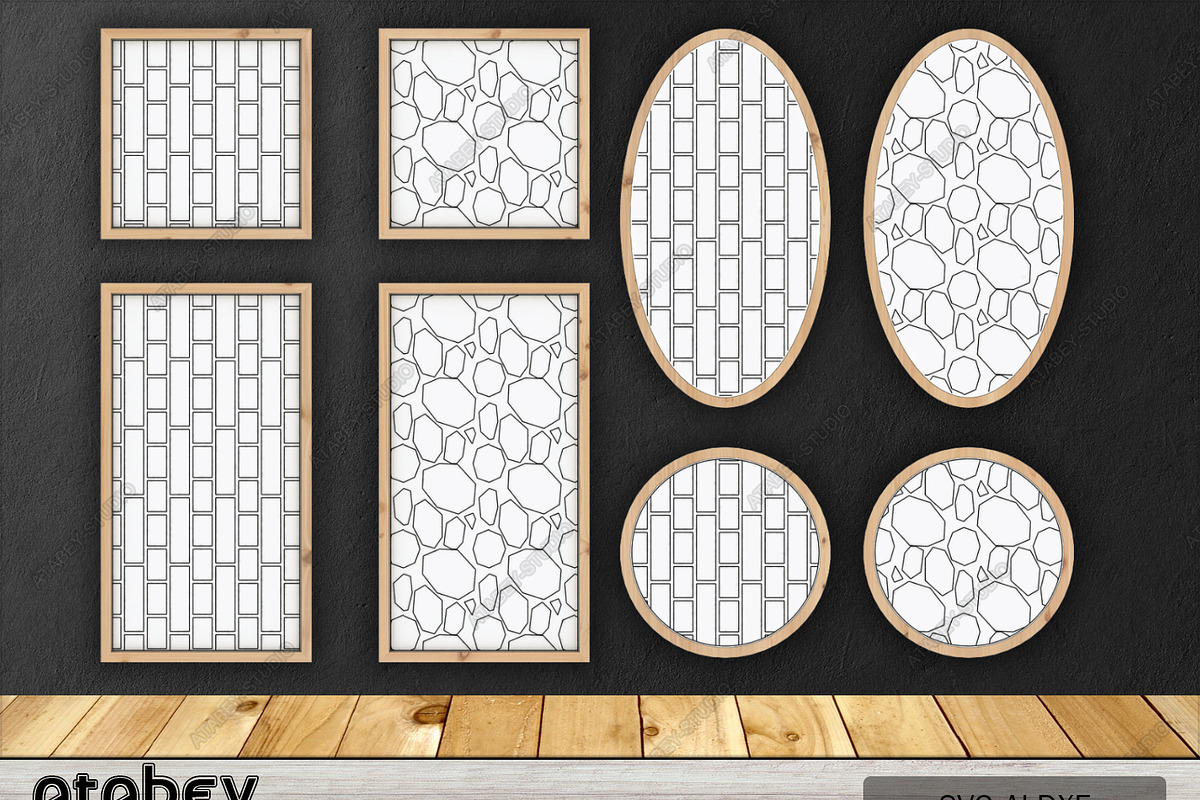Patterned Frame SVG 154, a Graphic by AtacanDigital (Photo 2 of 4)