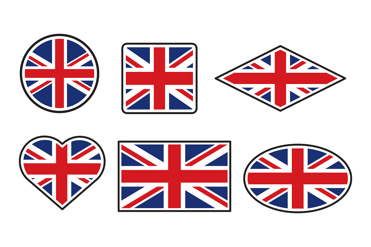 United Kingdom Flag Set, a Duotone Icon by Saba Vector (Photo 1 of 3)