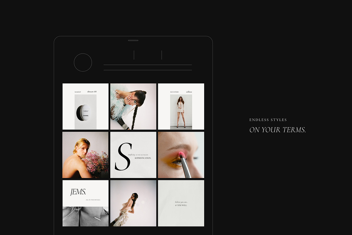 Minimal Editorial Instagram Template, a Social Media Template by Signture Muse Design (Photo 11 of 12)
