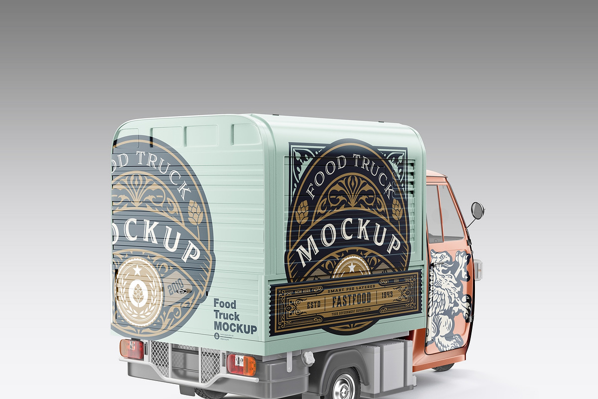 Food Truck Mockup, a Product Mockup by OneVectorStock (Photo 13 of 16)