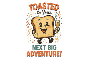 Toasted to Your Next Big Adventure, a Background Graphic by LaseredNinja
