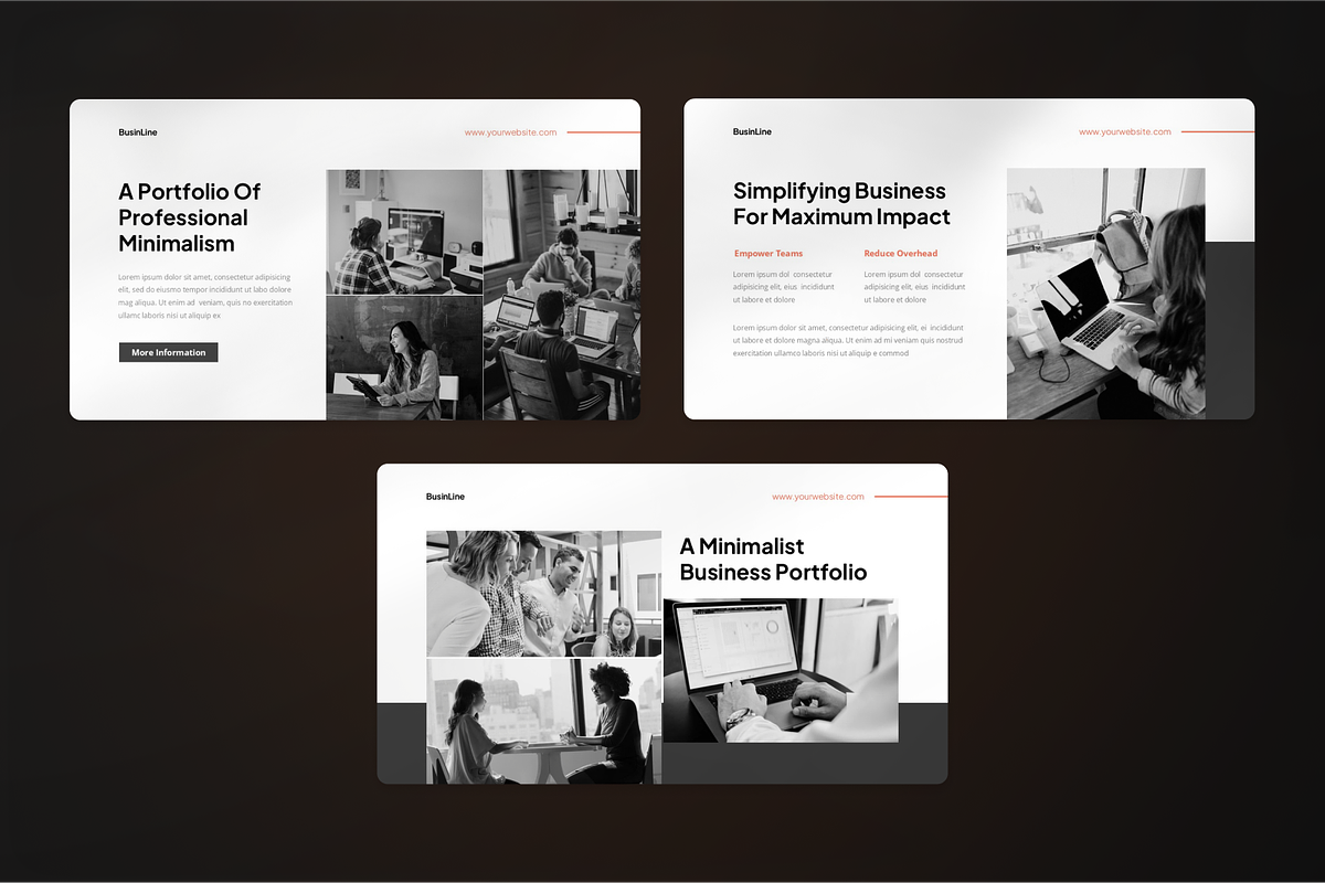 Clean Minimal Business Google Slide, a Presentation Template by SquidPixey (Photo 5 of 7)