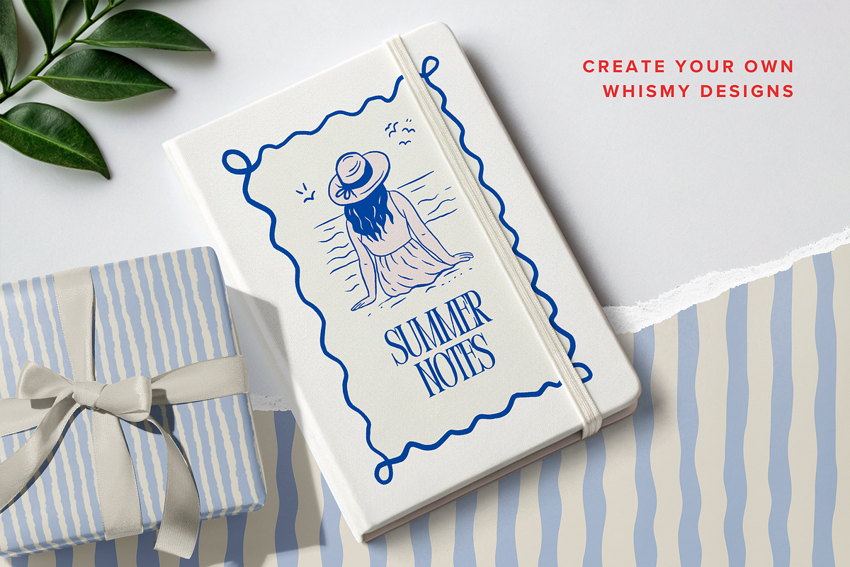 Whimsy Seaside Summer Doodle Bundle, a Seasonal Illustration by Red Ink (Photo 6 of 9)