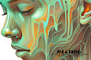 Melting, a Person Illustration by Digital Art Creations