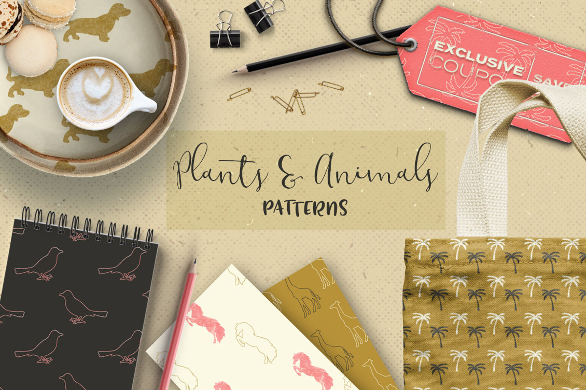 Plants And Animals patterns preview 2