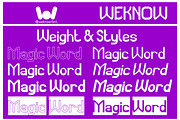 Magic Word font, a Sans Serif Font by weknow (Thumbnail 7 of 8)