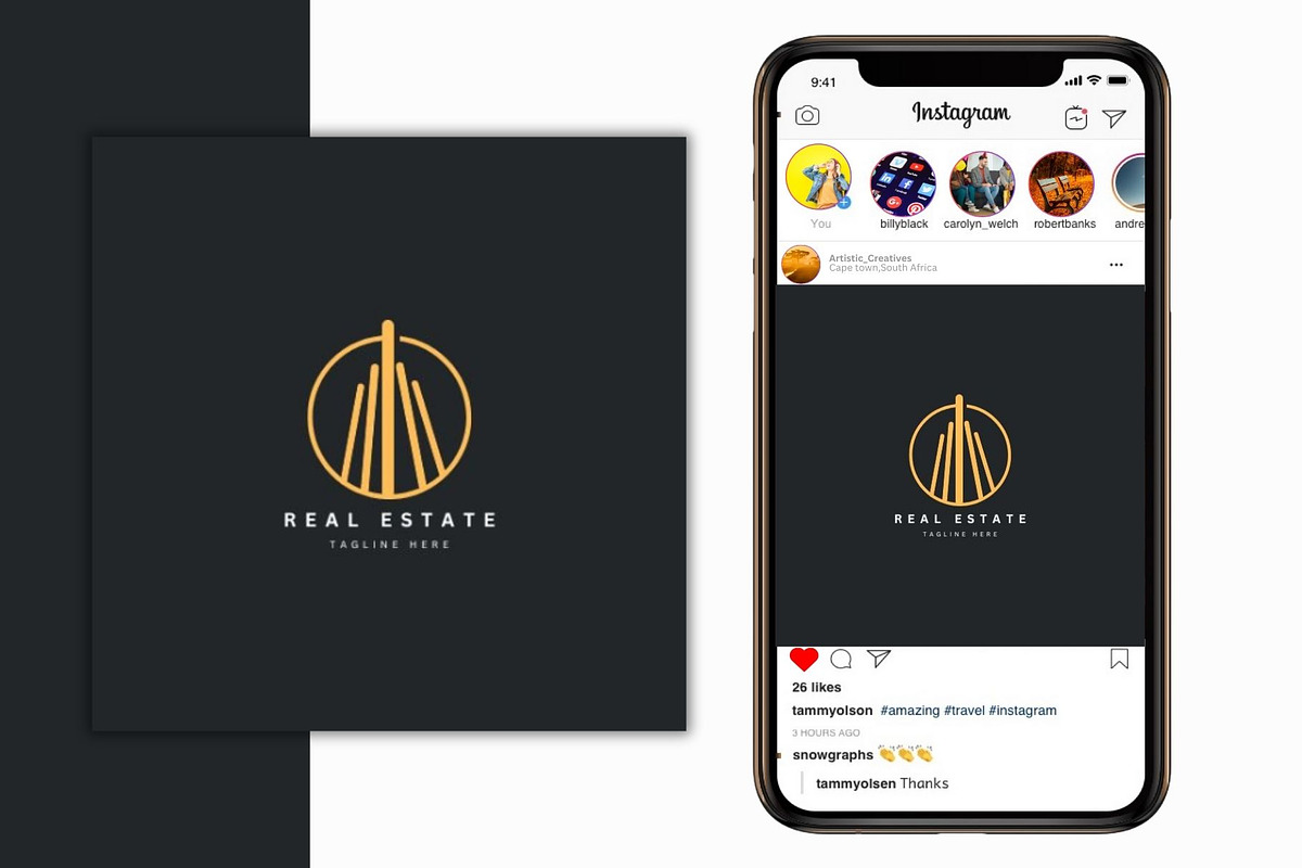 Real Estate Brand Design Logo, a Branding & Logo Template by Mishek Munene (Photo 4 of 9)