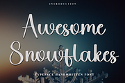 Awesome Snowflakes, a Handwritten Font by FreshTypeINK (Thumbnail 1 of 8)