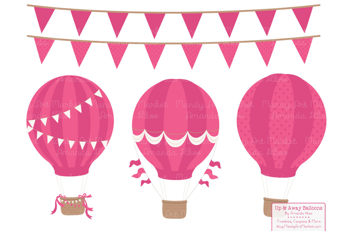 Crayon Box Girl Hot Air Balloons, an Illustration by Amanda Ilkov (Photo 3 of 5)
