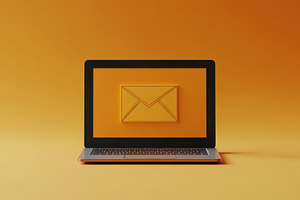 Illustration of email icon display, a Photo by Pavel_design