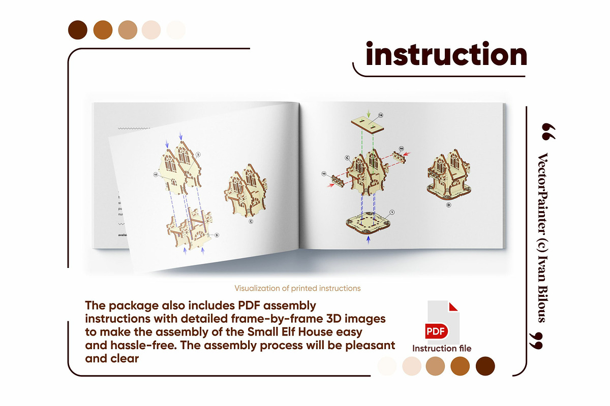 Fantasy Plant House - Laser Cut File, an Object Graphic by VectorPainter (Photo 17 of 17)