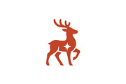 Nordic Star Deer Logo, a Branding & Logo Template by Vectorium Studio (Thumbnail 1 of 2)
