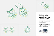 Baby Bib Mockup, a Product Mockup by bimockup (Thumbnail 1 of 6)