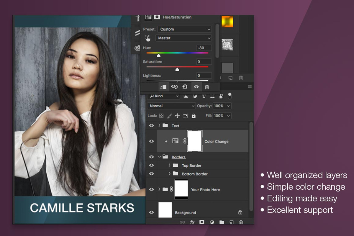 Professional - Diagonal Comp Card, a Flyer Template by Nate Bartlett Design (Photo 3 of 3)