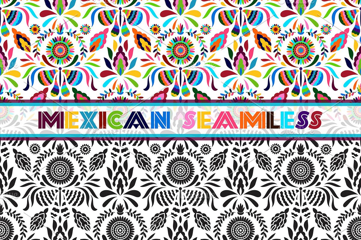 otomi seamless patterns, a Pattern Graphic by alexmakarova