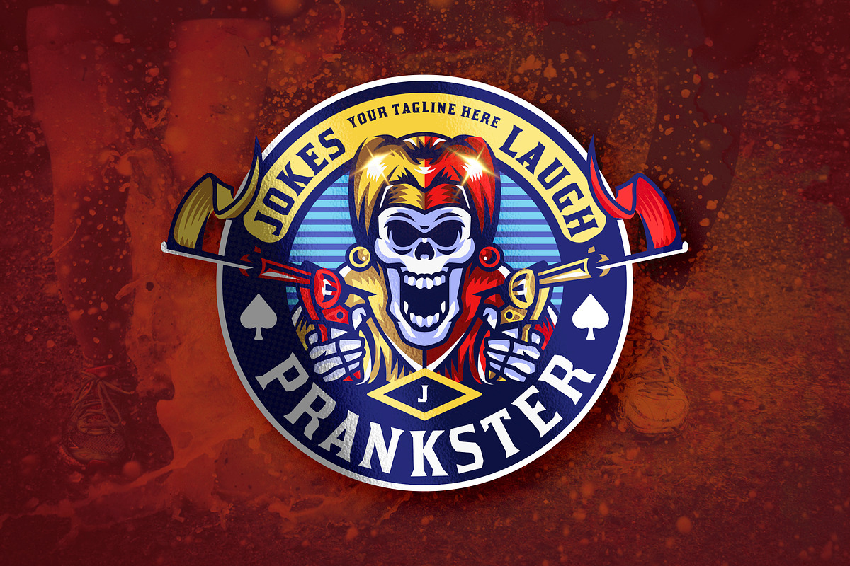 Jester Skull Prankster Emblem Logo, a Branding & Logo Template by RMPL.std (Photo 1 of 3)