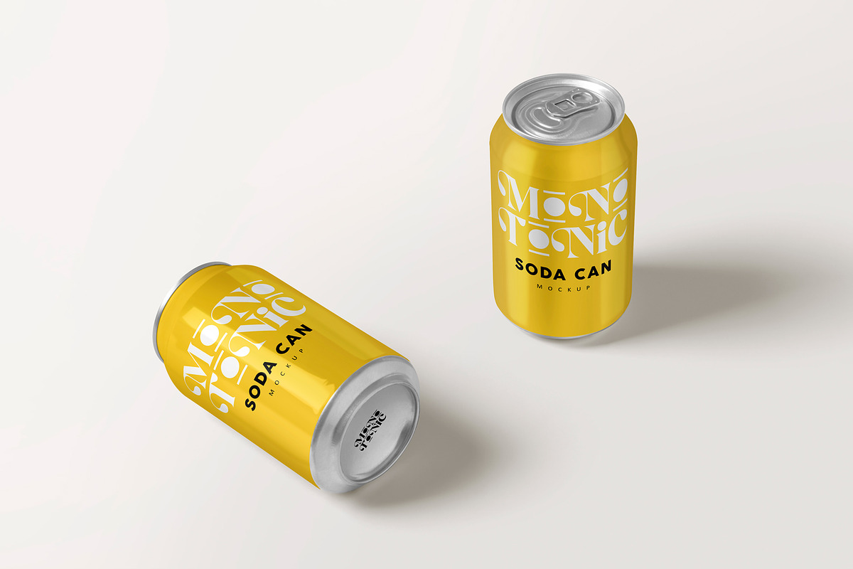 Soda Can Mockup, a Product Mockup by MockupCraft (Photo 7 of 7)