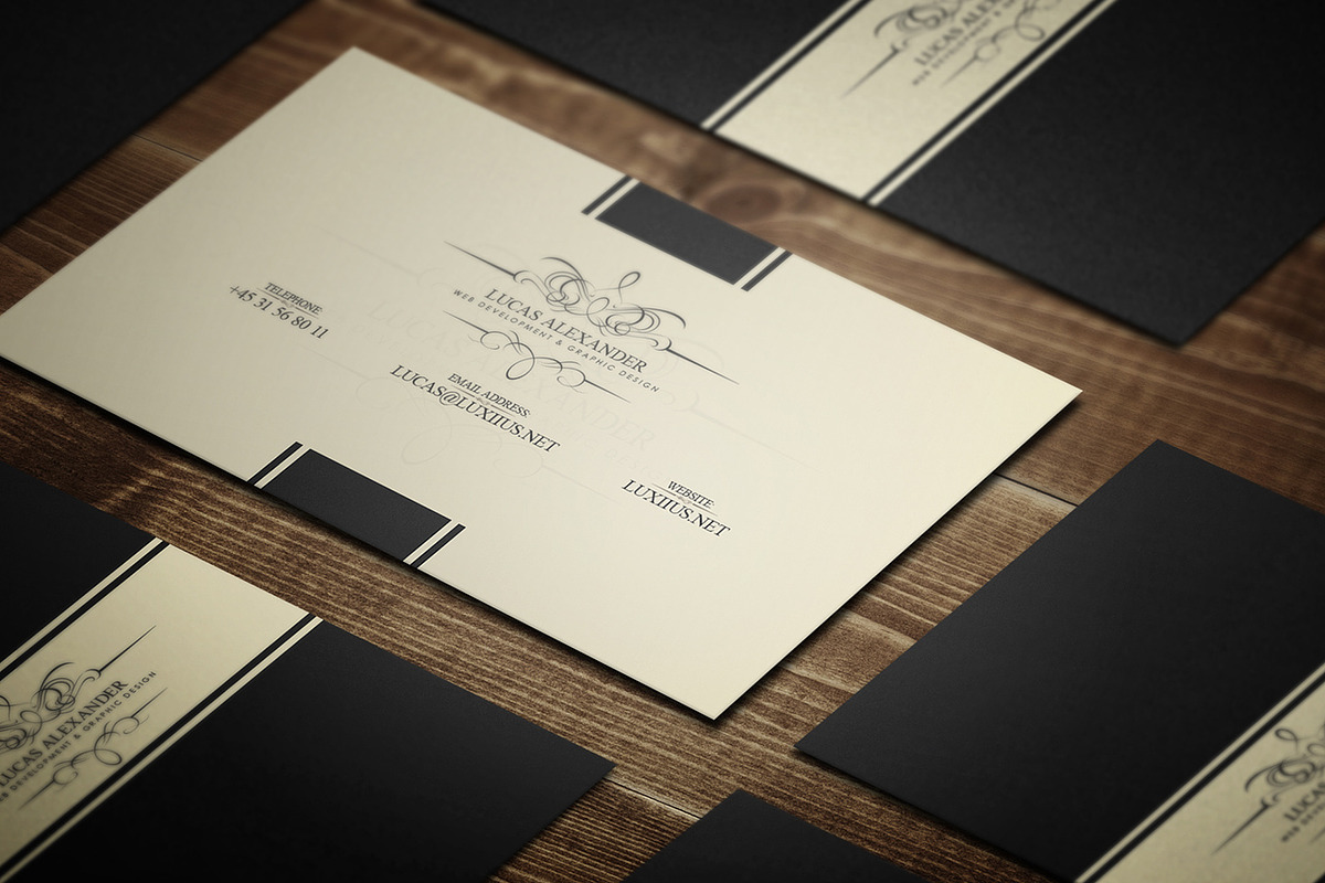Hereford Vintage Business Card, a Business Card Template by Lucas Alexander (Photo 4 of 5)