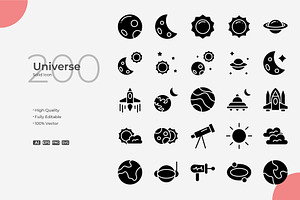 Universe Solid Icons