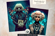 Surreal Portraits Digital Paper Set, a Decorative Illustration by ThatsDesignArt (Thumbnail 15 of 15)