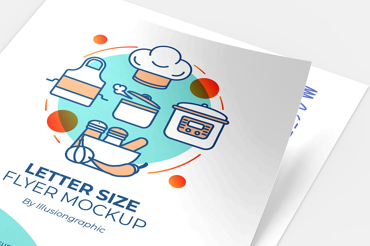 US Letter Size Flyer Mockup, an Advertising Mockup by Illusiongraphic (Photo 21 of 25)