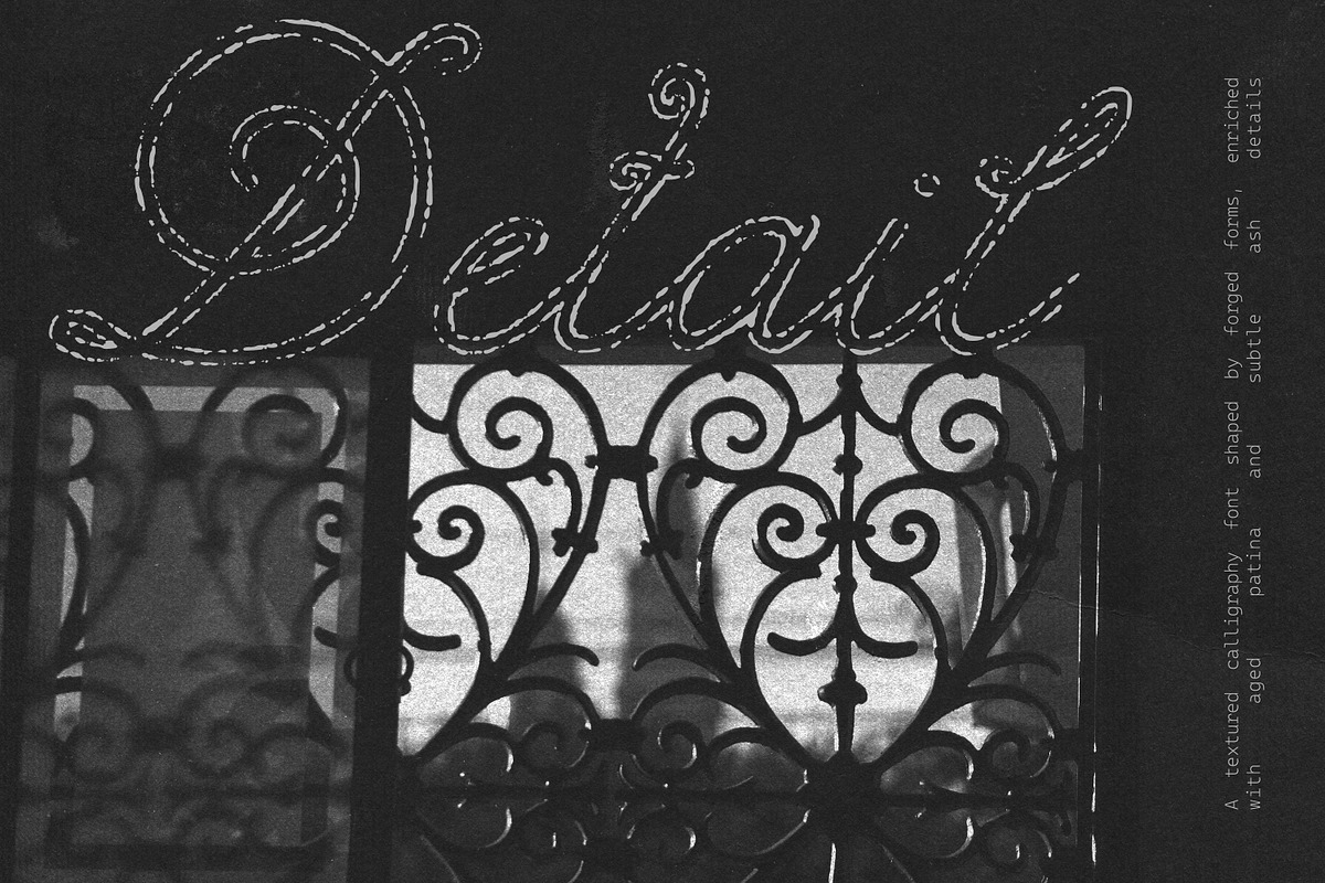 The Ash Forged Textured Script, a Script Font by AnMark (Photo 16 of 17)