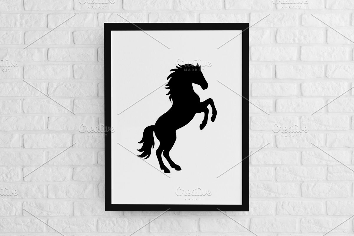Horse Silhouette SVG, an Animal Illustration by newminddesign (Photo 3 of 3)