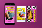 Yellow Pink Fashion Instagram Set, a Social Media Template by graphicook (Thumbnail 3 of 3)