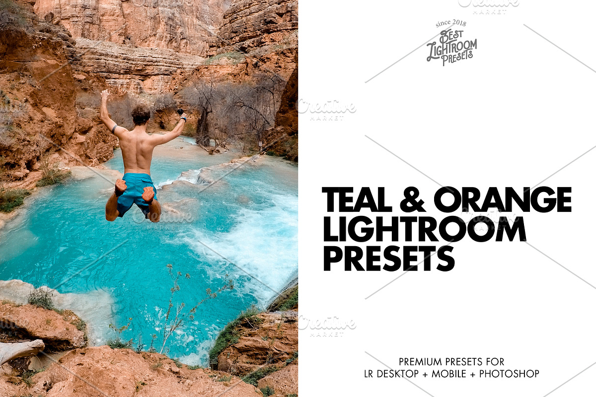 30 Lightroom Presets Teal & Orange, an Action Add-On by Best Lightroom Presets (Photo 1 of 14)