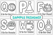 Eid Mubarak ABC Coloring Book, an Education Illustration by Craftsbeefy (Thumbnail 3 of 4)