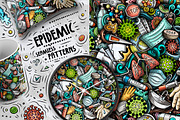 7 Epidemic Seamless Patterns, a Pattern Graphic by BALABOLKA (Thumbnail 2 of 8)