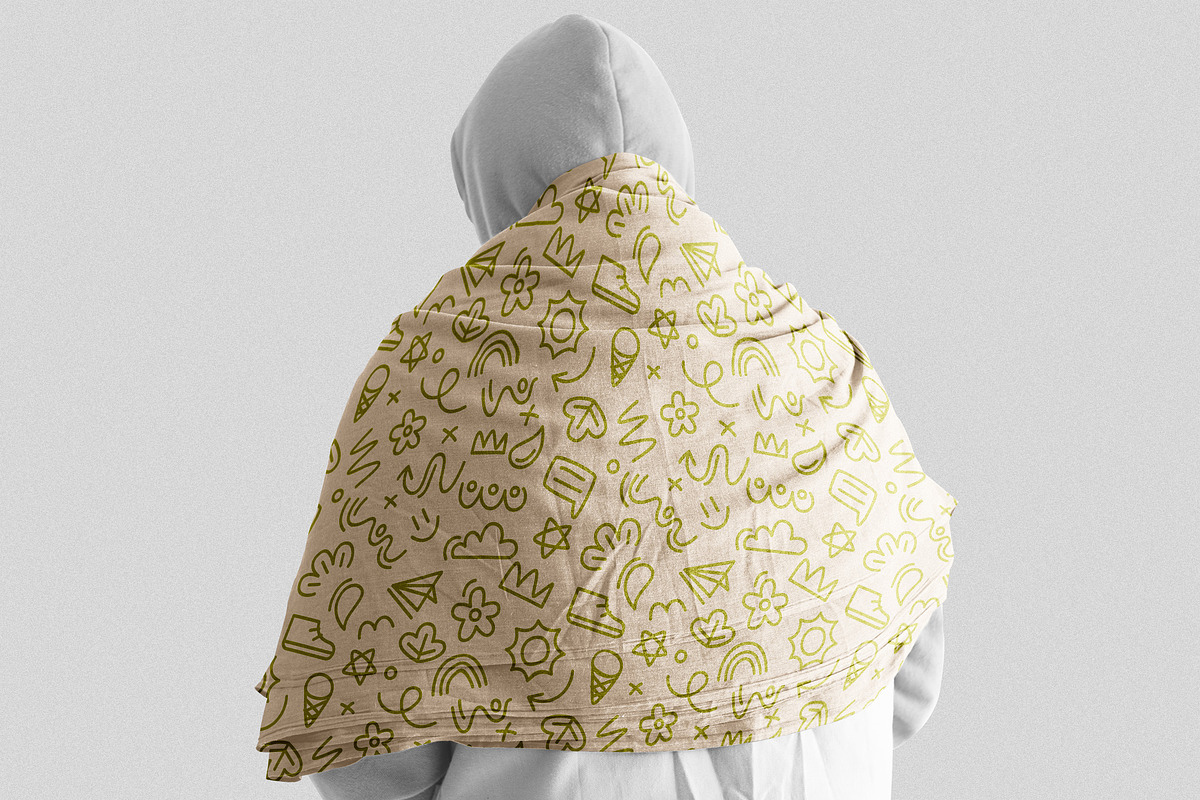 Green Doodle Pattern, a Pattern Graphic by Neermana (Photo 3 of 5)