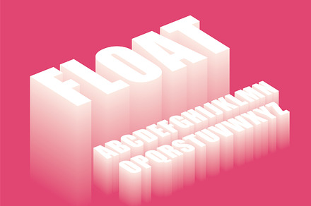 3d typography design vector