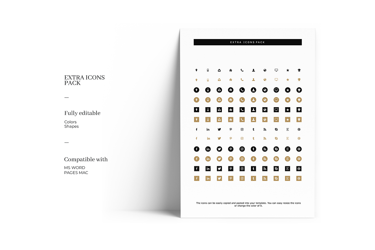 Minimal Resume Design Template, a Resume Template by GraphicFlava (Photo 5 of 8)