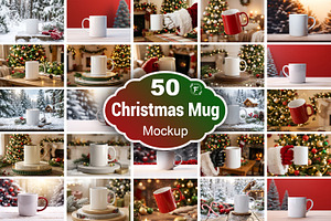 Christmas Mug Mockup, a Merchandise Mockup by Forhadx5